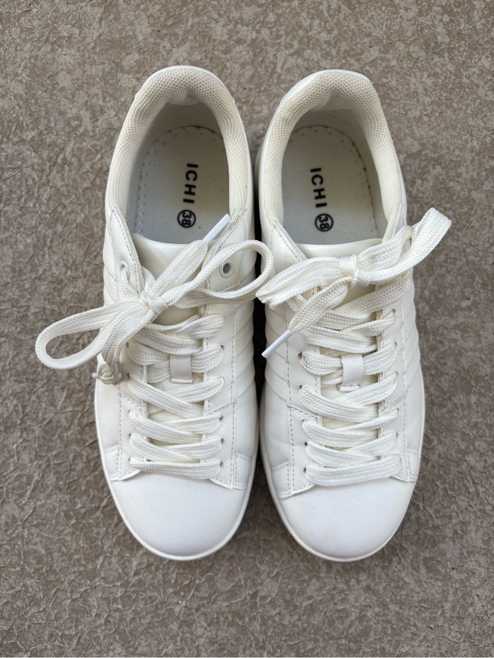 Women's White Low-Top Lace-Up Sneakers